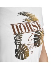 WOMEN S HORSE PALM COTTON T-SHIRT