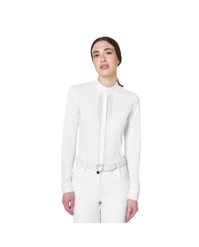 WOMEN S STONES COMPETITION POLO SHIRT LS BUTTONS