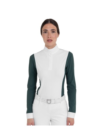 WOMEN S HUNTER COMPETITITION POLO SHIRT LS BUTTONS
