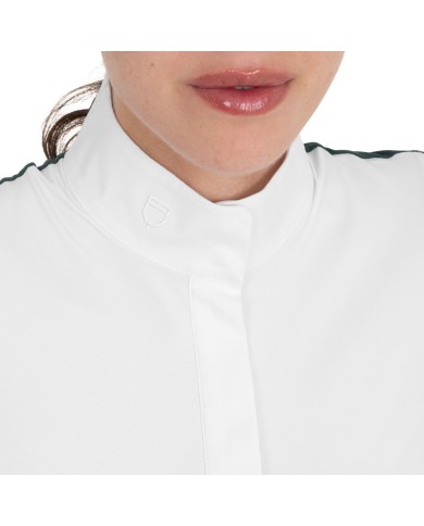 WOMEN S HUNTER COMPETITITION POLO SHIRT LS BUTTONS