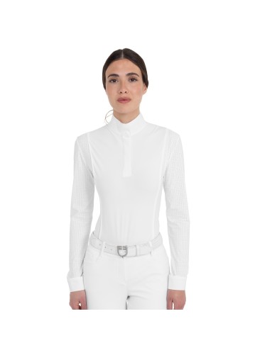 WOMEN S HUNTER COMPETITITION POLO SHIRT LS BUTTONS