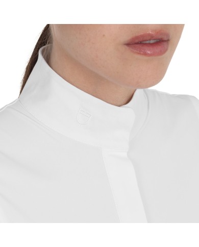 WOMEN S HUNTER COMPETITITION POLO SHIRT LS BUTTONS