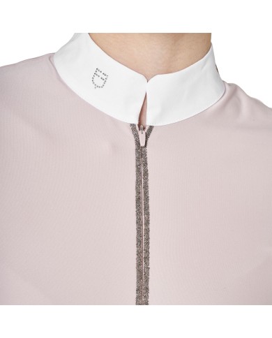 WOMEN S STONES TAPE COMPETITION POLO SHIRT LS ZIP