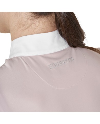 WOMEN S STONES TAPE COMPETITION POLO SHIRT LS ZIP