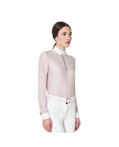 WOMEN S STONES TAPE COMPETITION POLO SHIRT LS ZIP