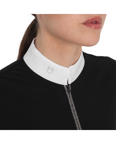 WOMEN S STONES TAPE COMPETITION POLO SHIRT LS ZIP