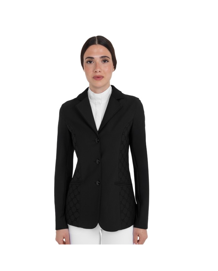 WOMEN S FLOCKED MONOGRAM COMPETITION RIDING JACKET