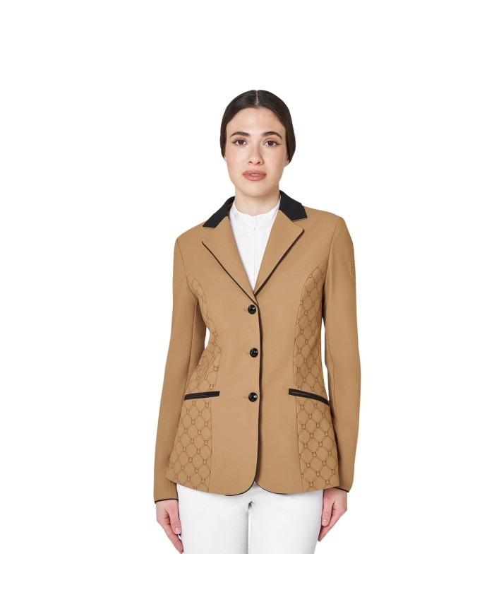 WOMEN S FLOCKED MONOGRAM COMPETITION RIDING JACKET