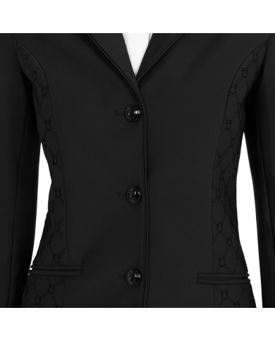 WOMEN S FLOCKED MONOGRAM COMPETITION RIDING JACKET