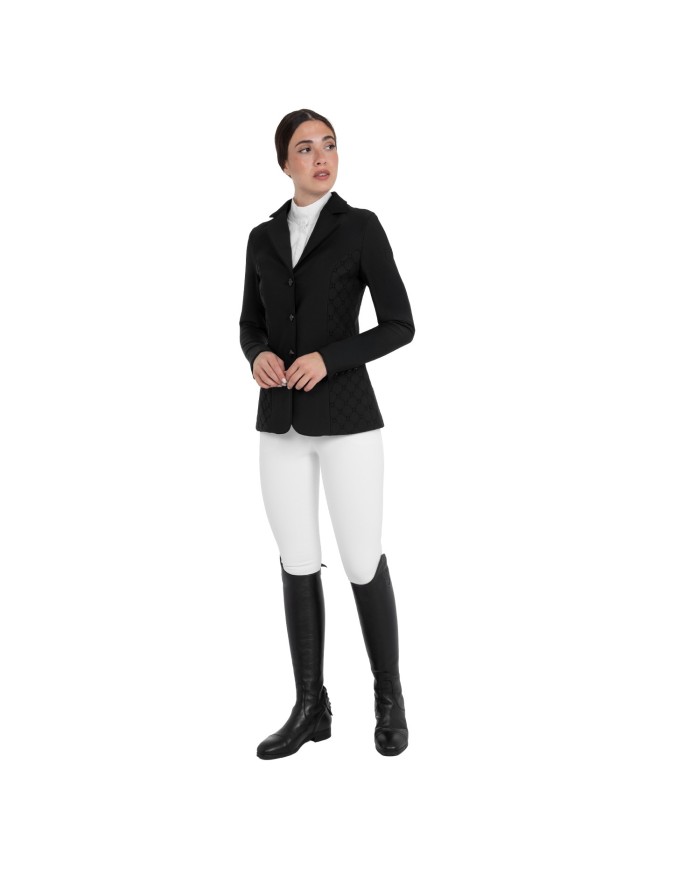 WOMEN S FLOCKED MONOGRAM COMPETITION RIDING JACKET