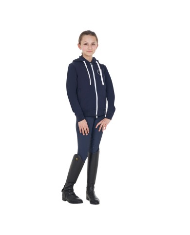 KIDS SHINY TRASPARENT LOGO HOODIE