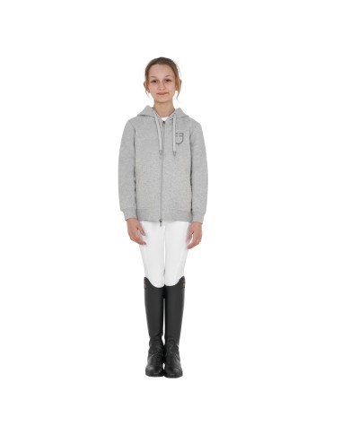 KIDS SHINY TRASPARENT LOGO HOODIE