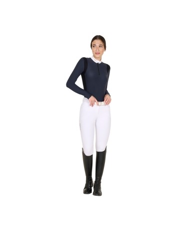 WOMAN JERSEY COMPETITION LS ZIP SHIRT