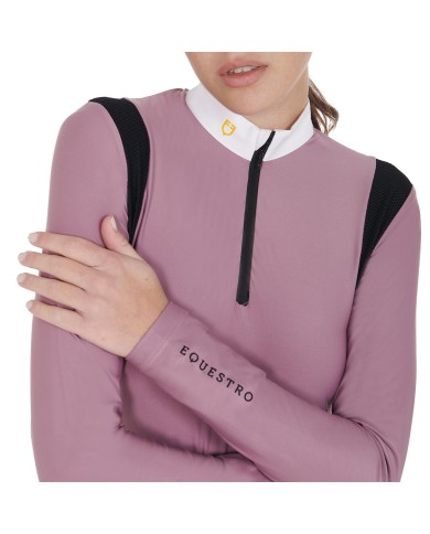 WOMAN JERSEY COMPETITION LS ZIP SHIRT