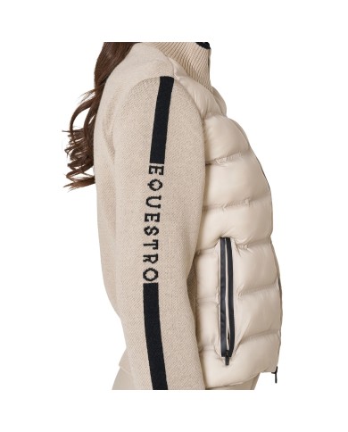 WOMEN S FULL ZIP HYBRID NYLON+ KNIT JACKET