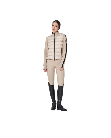 WOMEN S FULL ZIP HYBRID NYLON+ KNIT JACKET