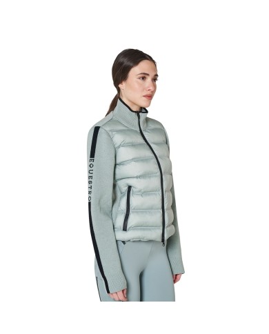 WOMEN S FULL ZIP HYBRID NYLON+ KNIT JACKET