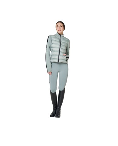 WOMEN S FULL ZIP HYBRID NYLON+ KNIT JACKET