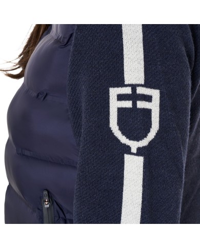 WOMEN S FULL ZIP HYBRID NYLON+ KNIT JACKET