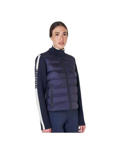 WOMEN S FULL ZIP HYBRID NYLON+ KNIT JACKET