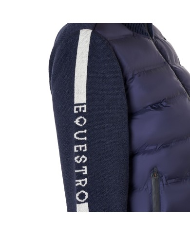 WOMEN S FULL ZIP HYBRID NYLON+ KNIT JACKET