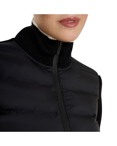 WOMEN S FULL ZIP HYBRID NYLON+ KNIT JACKET