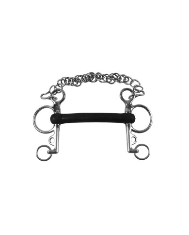 PELHAM INOX INTERO ASTE CORTE GOMMA RIGIDA PELHAM INOX INTERO ASTE CORTE GOMMA RIGIDA