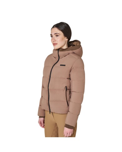 WOMEN S QUILTED WOOL DOWN JACKET
