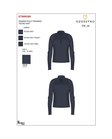 WOMEN S TECNO KNIT TRAINING POLO SHIRT LS ZIP