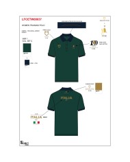 WOMEN S COTTON PIQUET POLO SHIRT SS BUTTONS EQUESTROxFISE CENTENARY