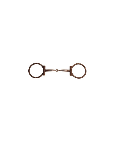 FILETTO WESTERN D FERRO BRUNITO ANELLI DECORATI FILETTO WESTERN D FERRO BRUNITO ANELLI DECORATI