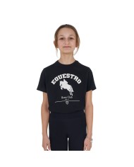 GIRL S EQUESTRO JUMPING HORSE CLUB COTTON T-SHIRT