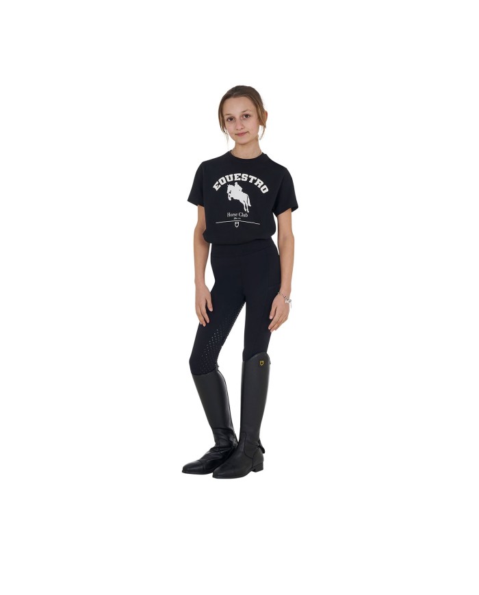 GIRL S EQUESTRO JUMPING HORSE CLUB COTTON T-SHIRT