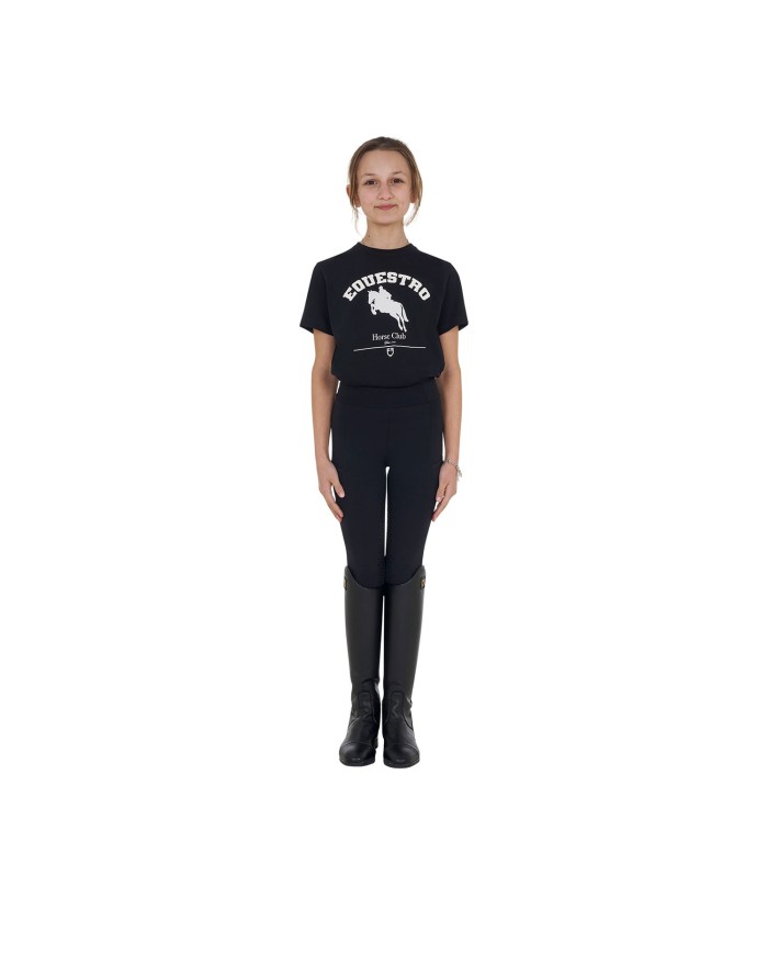 GIRL S EQUESTRO JUMPING HORSE CLUB COTTON T-SHIRT