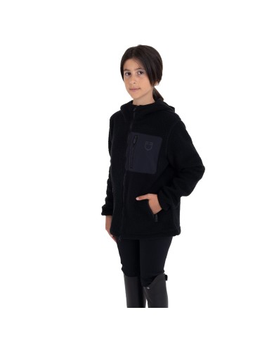 KIDS PATCH POCKET TEDDY FULL ZIP JACKET W/HOOD