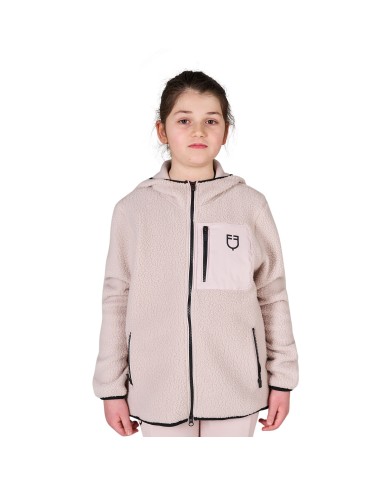 KIDS PATCH POCKET TEDDY FULL ZIP JACKET W/HOOD