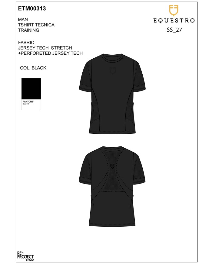MEN S PERFORATED TRAINING POLO SHIRT SS
