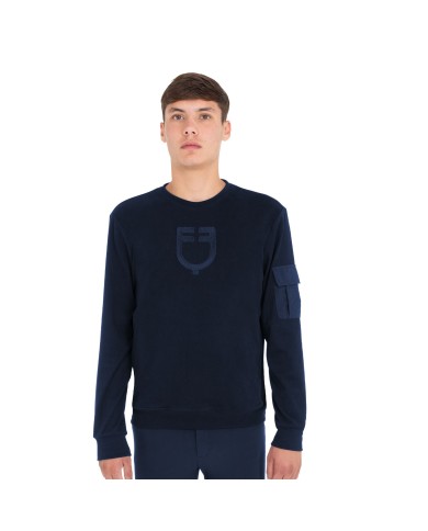 MEN S FLEECE PATCH POCKET ROUNDNECK