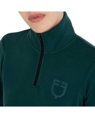WOMEN S FLEECE HIGH NECK SWEATER W/HALF ZIP