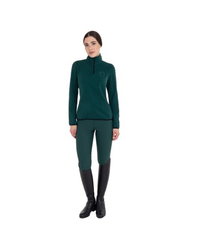 WOMEN S FLEECE HIGH NECK SWEATER W/HALF ZIP