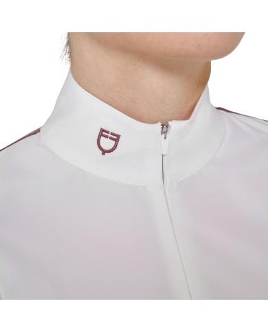 WOMEN S WINTER INVISIBLE ZIP COMPETITION POLO SHIRT LS