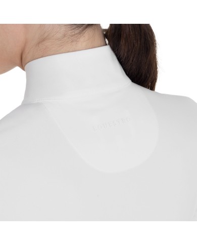 WOMEN S WINTER INVISIBLE ZIP COMPETITION POLO SHIRT LS