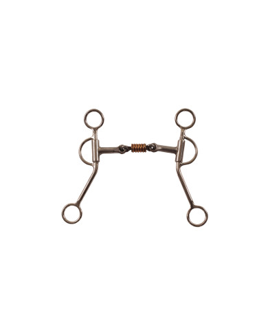 MORSO WESTERN INOX C/GIOCO-LINGUA RAME MORSO WESTERN INOX C/GIOCO-LINGUA RAME