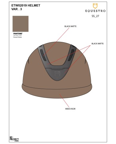 WOMEN APOCALIPSE HELMET WIDE VISOR W/ FABRIC COVERED SHELL