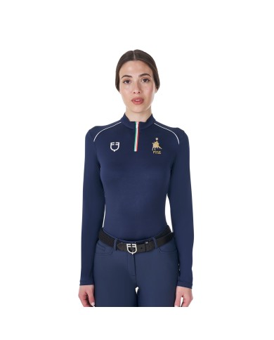 WOMEN S TECHNICAL TRAINING POLO LS ZIP EQUESTROxFISE