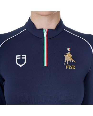 WOMEN S TECHNICAL TRAINING POLO LS ZIP EQUESTROxFISE