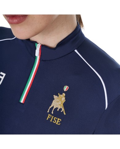 WOMEN S TECHNICAL TRAINING POLO LS ZIP EQUESTROxFISE