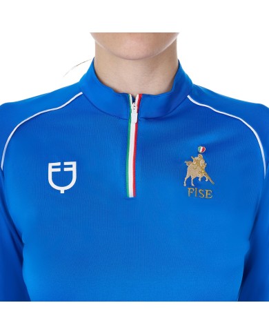 WOMEN S TECHNICAL TRAINING POLO LS ZIP EQUESTROxFISE