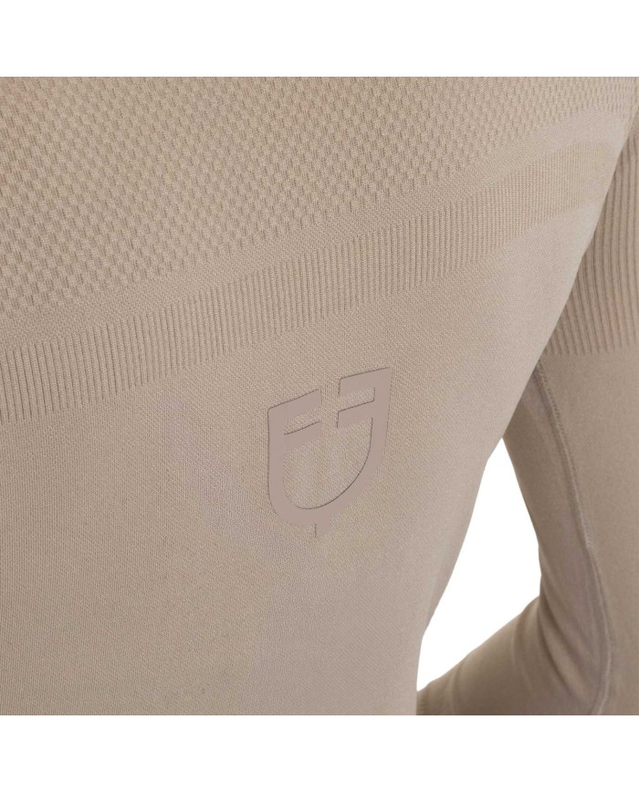 WOMEN S TECNO KNIT TRAINING POLO SHIRT LS ZIP
