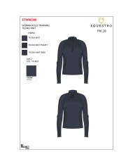 WOMEN S TECNO KNIT TRAINING POLO SHIRT LS ZIP